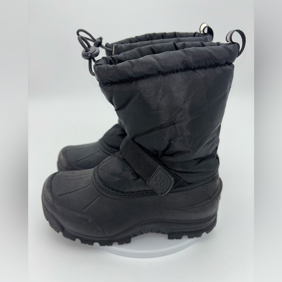 NORTHSIDE Thermolite Insulated Snow Boot Winter Little Kids Frosty Black Sz 2 - Picture 1 of 12